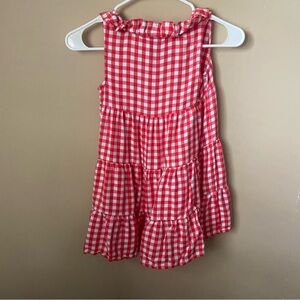 Red & White Checkered Crown & Ivy Kids Girls Dress Size Small